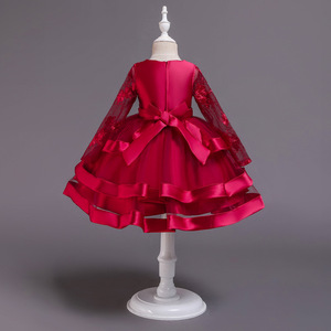 2092 Nueva moda sin mangas Ropa <span class=keywords><strong>Chica</strong></span> Flock Design Alta calidad Niños Vestidos de fiesta Vestidos - Product Image 4