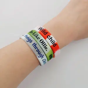 2021 Personalizadas eventos de goma brazaletes pulseras hombre mujer