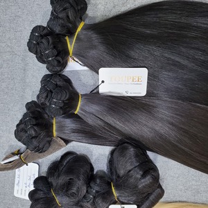 Reliable Quality 100% Vietnamese Virgin Human Hair Extensions Double Drawn Weft Full Cuticles Straight and Wave Styles All Color - Product Image 6