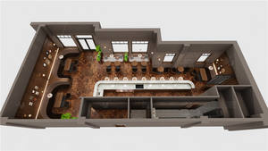 Móveis de <span class=keywords><strong>Bar</strong></span> de Luxo Sob Medida para Restaurantes e Lounges - Balcão de <span class=keywords><strong>Bar</strong></span> em Madeira Premium com Iluminação Ambiente e Assentos Combinando - Product Image 6