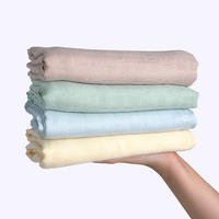 Couverture en mousseline pour bébé personnalisée à 2 couches, douce, 70% bambou, 30% coton biologique, pour la vente en gros, couverture pour bébé