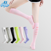 Chaussettes de Compression à Long Tube Personnalisé Professionnel Course à Pied Fantaisie Chaussette de Compression Fitness Cyclisme Badminton Chaussettes Sport