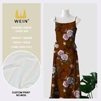 Tela China Koshibo WI-B28 100% Poliéster Crepé Tejido Estampado para Vestidos y Trajes de Niña al por Mayor