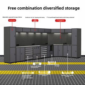 Hộp dụng cụ thép đa năng, chắc chắn, 12 ngăn, chống thấm nước, chống gỉ, có thể tùy chỉnh, dùng cho nhà, xưởng, gara, tủ dụng cụ - Product Image 2