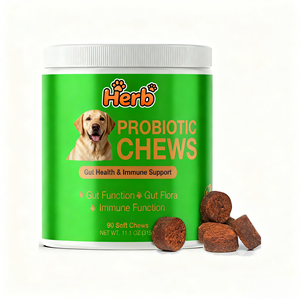 Probióticos para Perros con Prebióticos, Marca Privada OEM ODM, Promueve un Microbioma Intestinal Equilibrado, Refuerza la Salud Inmunológica, Masticables Blandos - Product Image 1