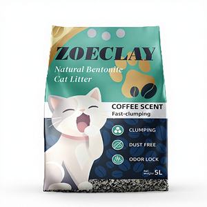 Litière agglomérante pour chat <span class=keywords><strong>de</strong></span> qualité supérieure, écologique, à base <span class=keywords><strong>de</strong></span> sable <span class=keywords><strong>de</strong></span> bentonite, absorption rapide, jetable dans les toilettes - Product Image 1