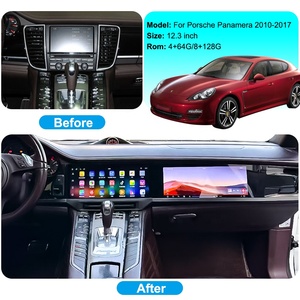NaviHua 12,3 "Pantalla Dual Multimedia Android Radio de coche para <span class=keywords><strong>Porsche</strong></span> <span class=keywords><strong>Panamera</strong></span> <span class=keywords><strong>2010</strong></span> 2017 RHD LHD navegación automática Carplay Unidad Principal - Product Image 4