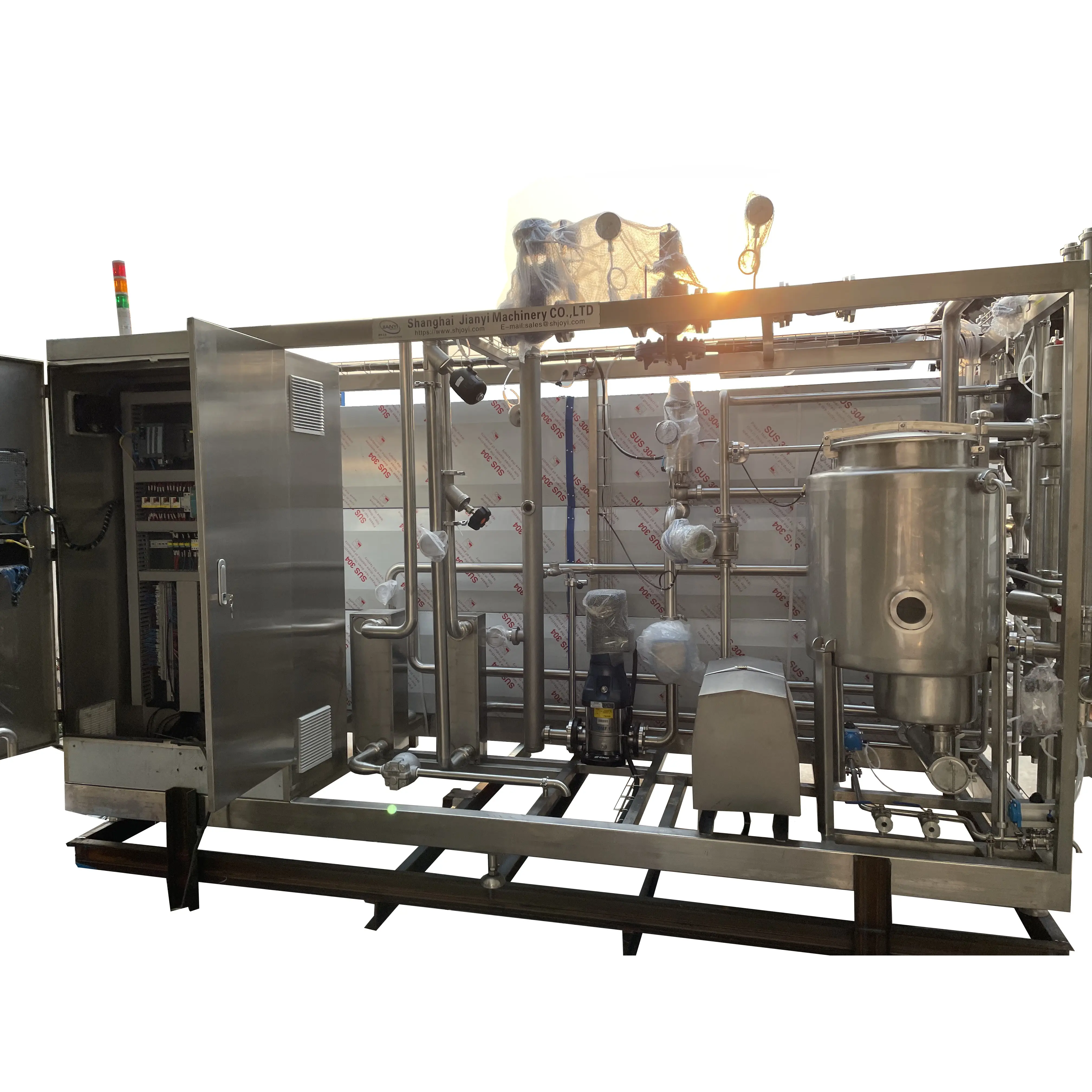 Uht linha de produção de leite/equipamentos/máquinas de processamento de leite