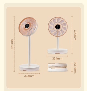 2026年式 折りたたみ式 高さ調節可能 床置き型 振動式スタンドファン リモコン付き - Product Image 6