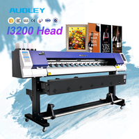 Imprimante numérique grand format à tête d'impression F1080/I3200 haute vitesse et stable 1,6 m/1,8 m pour bannières en vinyle, autocollants et impression grand format à solvant écologique