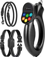 Wiederaufladbares Hundeerziehungshalsband mit Pieper, Vibration und Elektroschock aus Kunststoff, Wasserdicht, Umweltfreundlich, >20 Stunden Laufzeit, Bellkontrolle