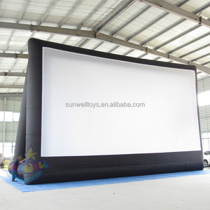 Unidad de cine inflable de 40 pies, producto de cine instantáneo, pantalla de <span class=keywords><strong>película</strong></span> inflable, pared de exhibición para películas al aire libre - Product Image 6