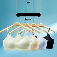 Kamisol Bernapas dengan Desain Punggung Terbuka untuk Wanita, Bra