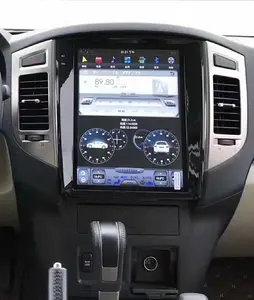 Pajero เครื่องเล่นมัลติมีเดียติดรถยนต์,หน้าจอสัมผัสขนาดใหญ่ติดแนวตั้งเครื่องเล่นวิทยุ Gps สำหรับ Mitsubishi Pajero V97 V93 2006 + Android 11 Tesla