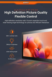 <span class=keywords><strong>Monitor</strong></span> LCD Industri Layar Lebar 10.1 Inci Resolusi 1280*800 dengan Casing Aluminium, Layar Sentuh Kapasitif, Input HD-MI/VGA, DC24V - Product Image 3