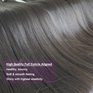 Pelo vietnamita crudo al por mayor diferentes tipos de cabello humano teje la cutícula alineada hueso chino recto paquetes de cabello humano - Product Image 3