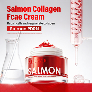 Crema Viso Idratante Profonda al Collagene PDRN di <span class=keywords><strong>Salmone</strong></span> e Rosa Coreana Private Label per Illuminare e Potenziare il Collagene - Product Image 2