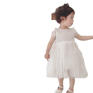 Vestido de verano Falda de gasa con decoración de encaje Princesa inspirada Sin mangas para niños pequeños vestido de cumpleaños para niños Niña - Product Image 5