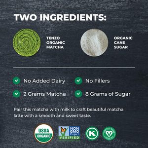 Polvo de té verde Matcha orgánico USDA café endulzado Matcha Latte mezcla té verde en polvo ceremonial <span class=keywords><strong>con</strong></span> embalaje en bolsa - Product Image 4