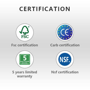 Happy Houses Nouveaux échantillons Échantillon gratuit Personnalisation de toute la maison Conception d'armoires de cuisine modernes FSC & E0 Double usine certifiée - Product Image 3