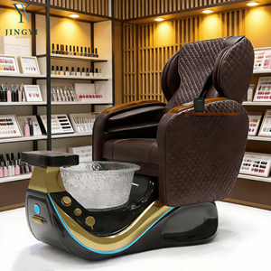 High-End Licht-Surfing Fuß-Spa Pediküre Stuhl mit Rückenmassage, moderne Salon-Maniküre-Pediküre-Station zum Hinlegen - Product Image 6