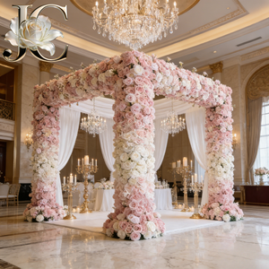 Arco de <span class=keywords><strong>Flores</strong></span> Artificiales de Tamaño Personalizado, Fondo para Eventos de Boda, Decoración de Mesa, Arreglo Floral Directo de Fábrica - Product Image 1