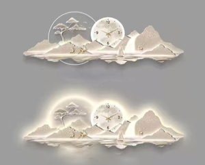 180X60 <span class=keywords><strong>CM</strong></span> con diseño <span class=keywords><strong>de</strong></span> arte ligero, Relojes <span class=keywords><strong>de</strong></span> pared <span class=keywords><strong>de</strong></span> hierro decorativos silenciosos para sala <span class=keywords><strong>de</strong></span> estar, decoración del hogar, reloj colgante, triangulación <span class=keywords><strong>de</strong></span> envíos - Product Image 1