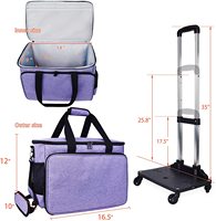Sac de transport à roulettes détachable pour machine à coudre, fourni directement par l'usine
