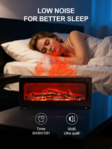 Aroma <b>Essential</b> <b>Oil</b> Fireplace <b>Diffuser</b> Colorful Flame <b>Diffuser</b> Bonfire Fireplace Humidifier - Product Image 2
