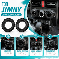Accessoires pour Suzuki Jimny 3 portes 5 portes, décoration du bouton de climatisation pour Suzuki Jimny JB74W JB64W 2018+