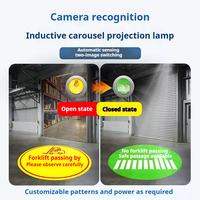 Projecteur de sécurité LED à double projection industrielle pour chariots élévateurs, entrepôts, usines et sécurité routière