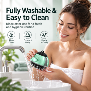 Masseur électrique du cuir chevelu, applicateur d'huile, peigne applicateur de sérum, brosse de massage pour la croissance des cheveux, usage domestique - Product Image 4