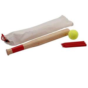 <strong>Rounders</strong> <strong>Set</strong> with Carry Bag &amp; Baseball Bat &amp; Soft Tennis Ball &amp; 4 Piece Stumps, Outdoor Garden Fun Play Sports Tools - Product Image 6