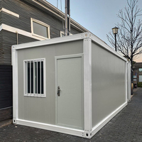 Conteneur personnalisé pliable pour bureau, mini-maison préfabriquée, maison conteneur pliable de 20 pieds