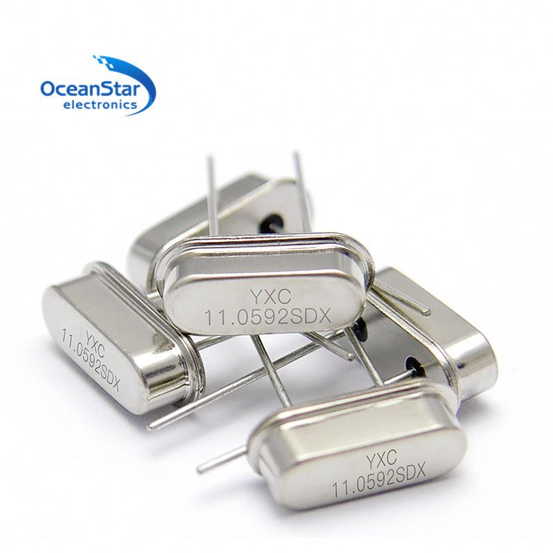 Пассивный кварцевый генератор/HC-49US 20 МГц 22,1184 24 МГц 24,576 25 МГц Пассивный кварцевый генератор 20PF 20PPM