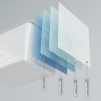 Panier de rangement empilable en plastique PP pour cuisine, réfrigérateur et étagère, idéal pour le rangement domestique