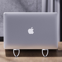 Support de téléphone ergonomique pliable pour écran d'ordinateur portable, fixation latérale en aluminium mince pour bureau et double affichage