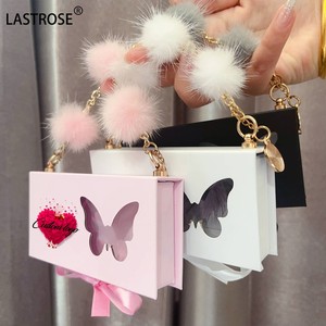 กล่องใส่<span class=keywords><strong>ขน</strong></span>ตาปลอมสีชมพูหรูหราพวงกุญแจแบบใหม่ - Product Image 3