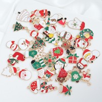 Accessoire de Noël en émail goutte d'huile, Pendentif pour sapin de Noël, Accessoire pour bracelet, collier, boucles d'oreilles, Ornement de Noël, Cadeau de Noël