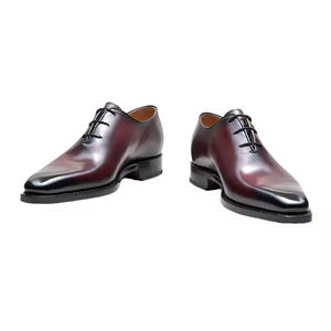 Chaussures Richelieu en Cuir Véritable pour Hommes, Formelles et Habillées, à Lacets, Nouveauté 2025, Bout Carré, Semelle Épaisse, Intemporelles Toutes Saisons, Antidérapantes - Product Image 2