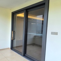 Porte coulissante intérieure en aluminium avec verre, séparateur de pièce, pour bureau et salon, design de cloison