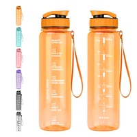 Bouteille de sport réutilisable personnalisée de 1 litre (32 oz) sans BPA en Tritan pour les voyages et la salle de sport