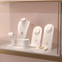 Ensemble de supports de présentation de bijoux en forme de cube pour la photographie, pour boucles d'oreilles, colliers, bracelets, élégant et réglable