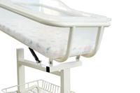Chariot de maternité réglable pour berceau de bébé avec berceau transparent en ABS et roues silencieuses à frein, pour nouveau-né et nourrisson