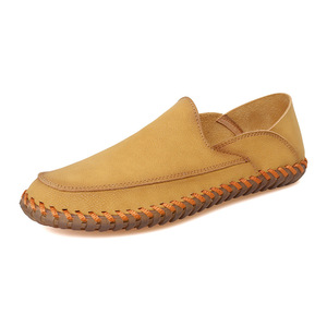 Luxury TPR Midsole Solid Black Brown Men's Walking Shoes Genuine Leather Spring Lace-Up Mesh Business Casual Evergreen - Product Image 2