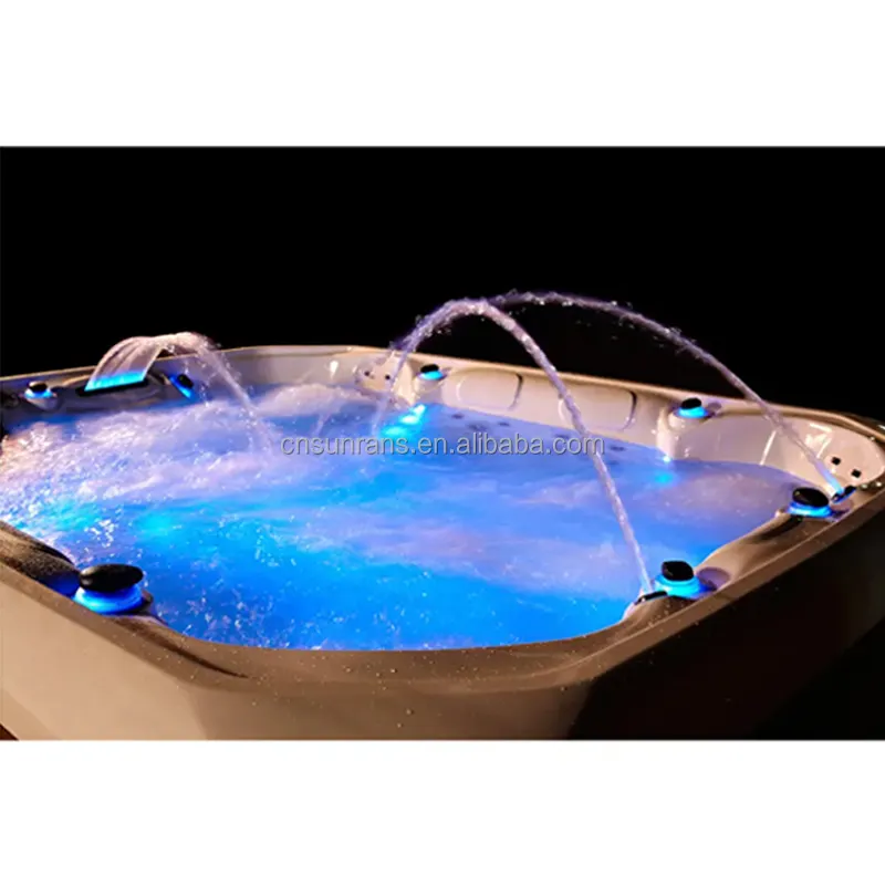 Sunrans Spa Hot Tubs 8 Persoons Whirlpool Outdoor Spa Badkuipen Acryl Hottub Badkuipen Voor Familie