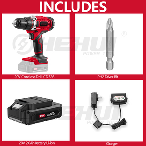 Hehui 20V 1/2 "Lithium điện không dây khoan nhà máy trực tiếp đa chức năng sạc điện tuốc nơ vít cho các công cụ tự làm - Product Image 6