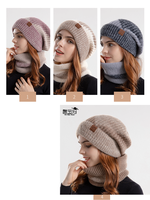 Hommes/femmes hiver froid Jacquard laine tricoté seau pêcheur bonnet chapeau cou écharpe cagoule masque Bonnet numérique pour voyage