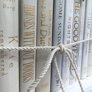Decoración de estante de libros vacía decorativa simulada hoja de oro personalizada tono tierra neutral - Product Image 5