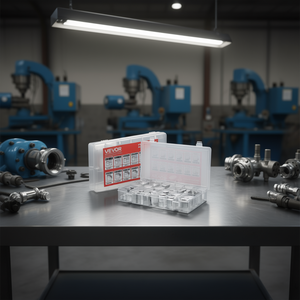 Kit de raccords hydrauliques Vevor Orfs O-Ring 72 pièces, tailles de bouchons et de capuchons 4-16, acier inoxydable - Product Image 2